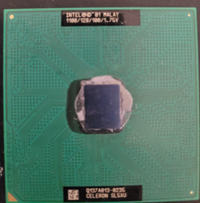 SL5XU Intel Celeron 1.1Ghz CPU 1100mhz 128c 100FSB Socket 370 1.75v Processor