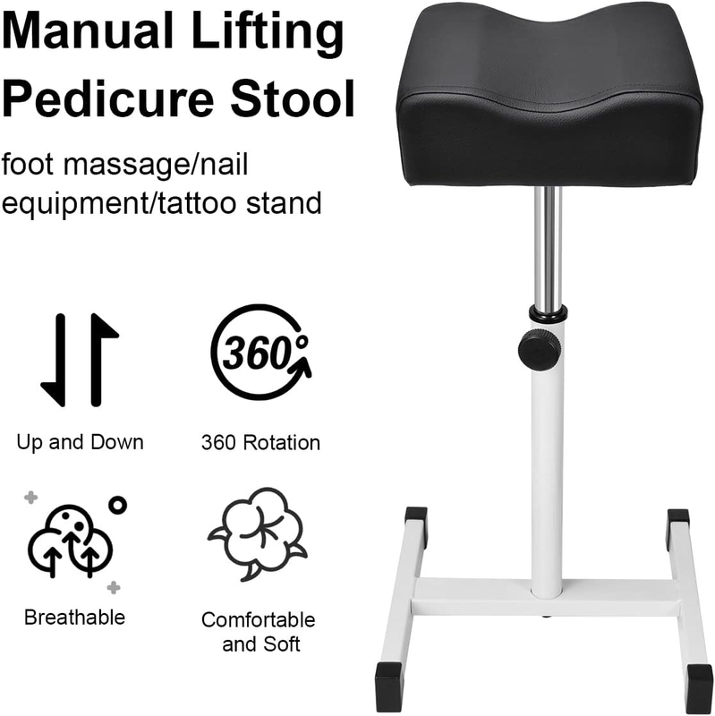 Pedicure Manicure Footrest, Foot Massage Manicure Nail Beauty Stool Stand, Adjus