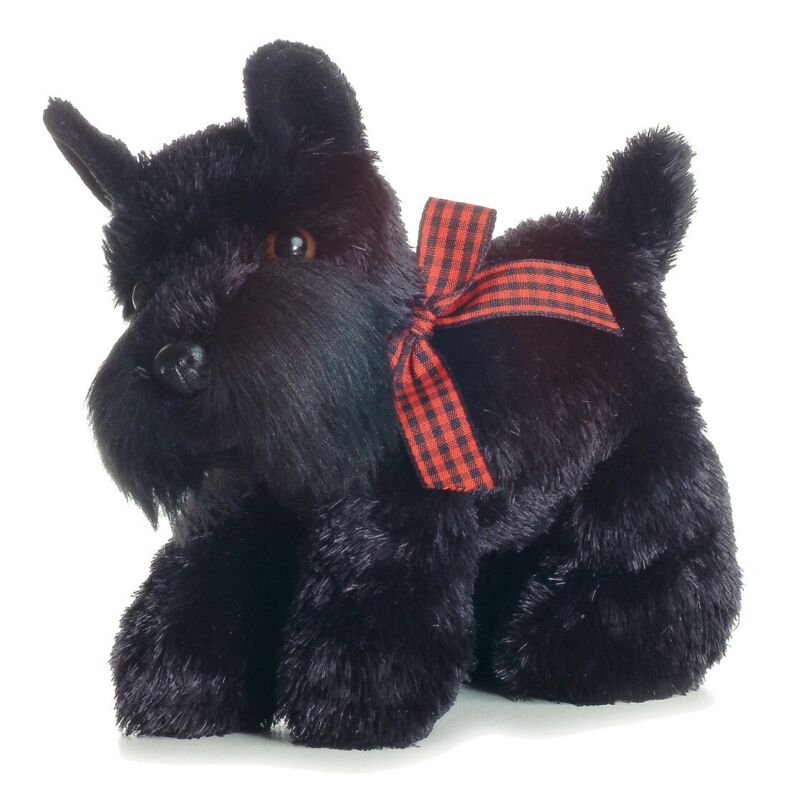 @ New AURORA FLOPSIE Stuffed Plush Toy SCOTTISH TERRIER Black Scottie Puppy Dog