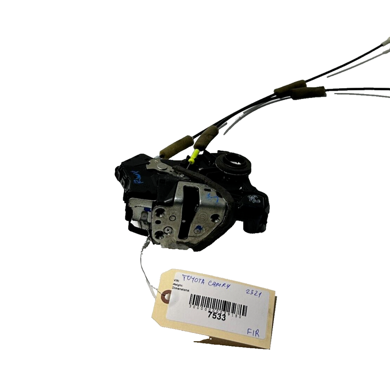 Used 2007-2011 Toyota Camry Front Right Door Lock Assembly with Cables OEM