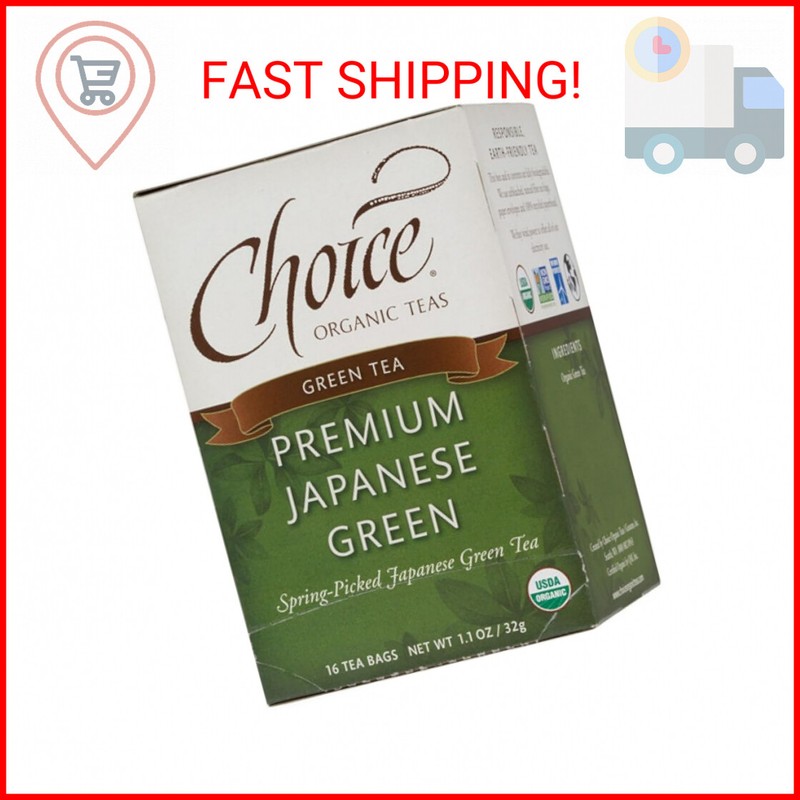 Choice Organic, Premium Japanese Green Tea, 16 ct