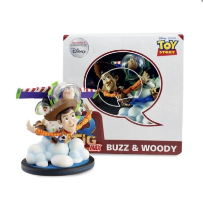 Disney Pixar Woody & Buzz Lightyear QFig #68 Toy Story 25th Anniversary Statue