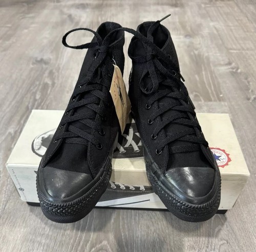 Vtg Deadstock Converse All Star Chuck Taylor High Tops Black