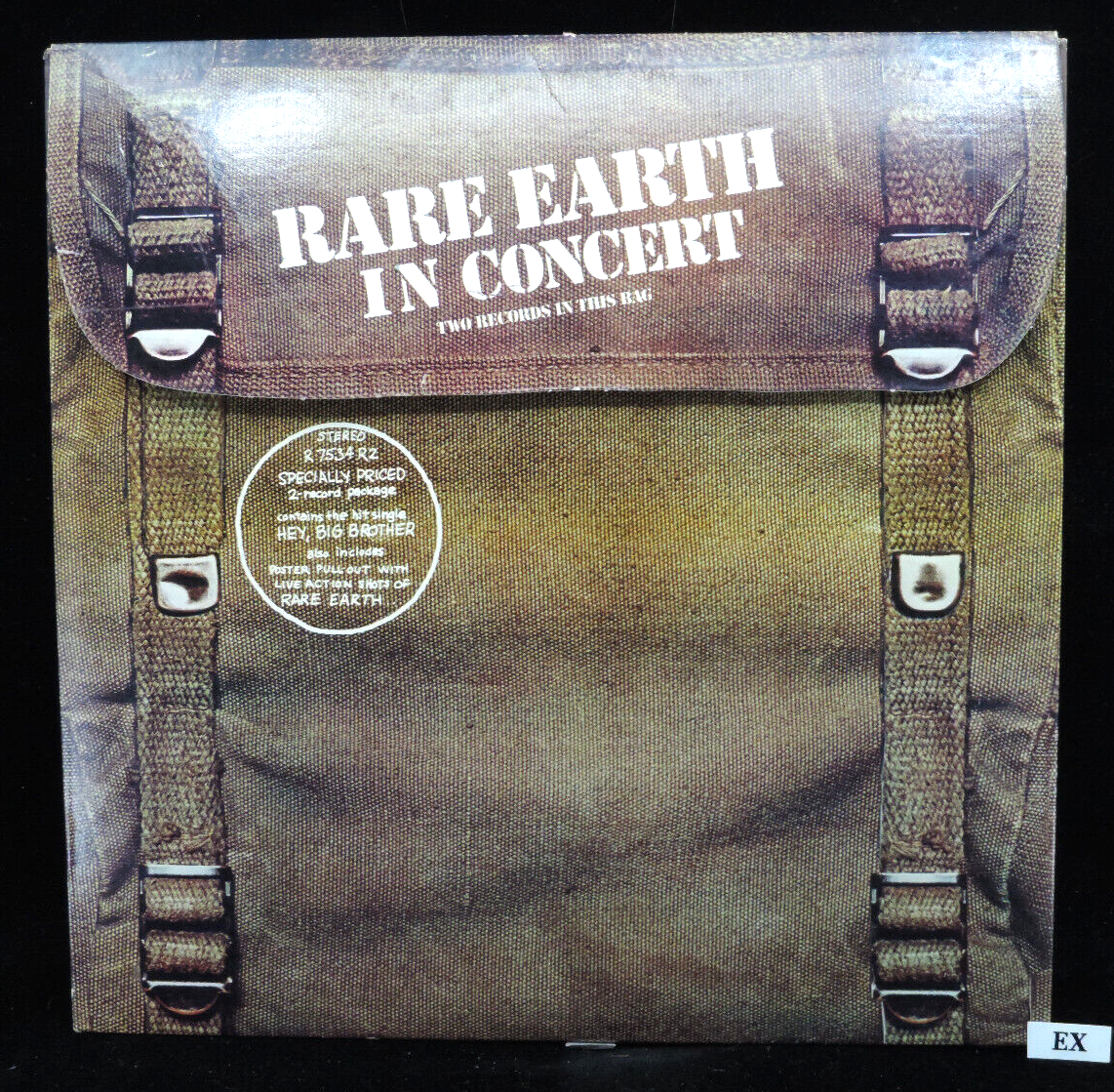Rare Earth  RARE EARTH IN CONCERT  *EX/NM LP  Rare Earth R 534D Ultrasonic