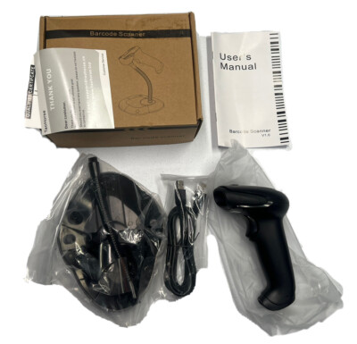NEW TaoHorse 2 In 1 Barcode Scanner USB  Scanner With Stand  POS PC Smartphone