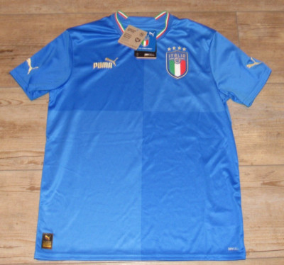 Puma Italy Italia 4x World Cup Champions $70 Dry Cell Soccer Jersey Youth Large