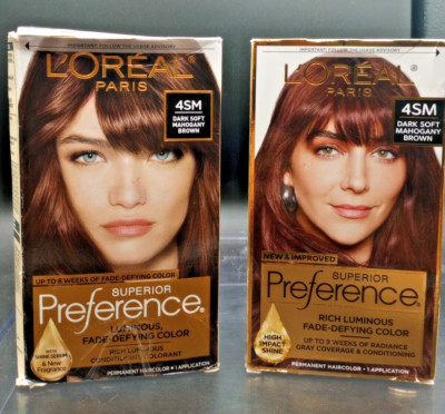 (2 Pack) L'Oreal Paris - Superior Preference - #4SM Dark Soft Mahogany Brown