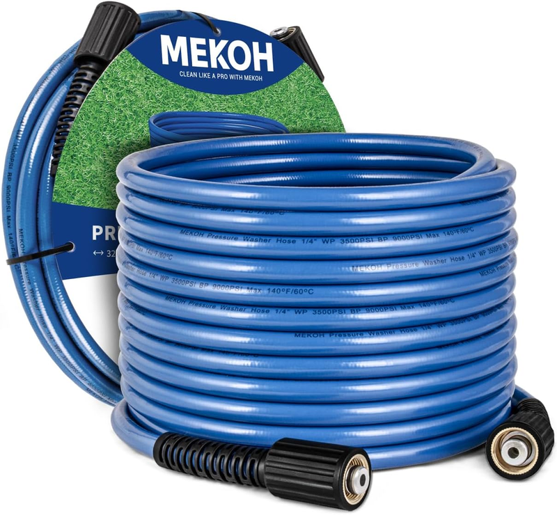 32ft Kink Resistant Pressure Washer Hose, 3400PSI 1/4" Power Washer Hose, M22-14