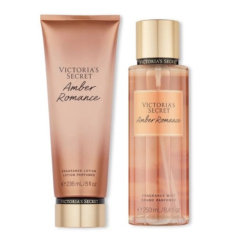VICTORIA&rsquo;S SECRET SET OF AMBER ROMANCE FRAGRANCE BODY MIST