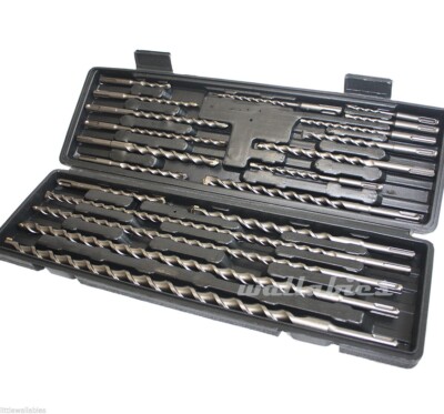 20pc SDS Rotary Hammer Concrete Masonry Drill Bit Set fit DeWalt & Milwaukee 