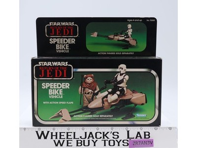 Speeder Bike 100% Complete W/Box Star Wars ROTJ 1983 Kenner Vehicle MIB