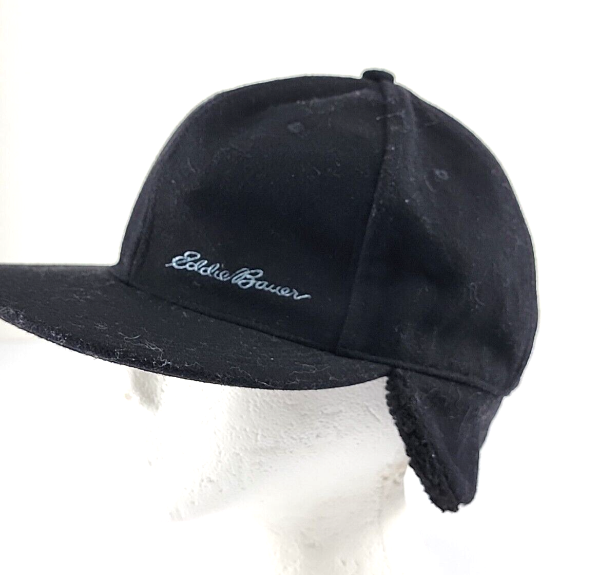 Black Baseball Cap Style Winter Ear Flaps