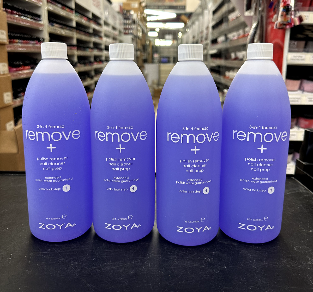 Zoya 3 in 1 Remove Polish Remover  32 OZ - Pack of 4
