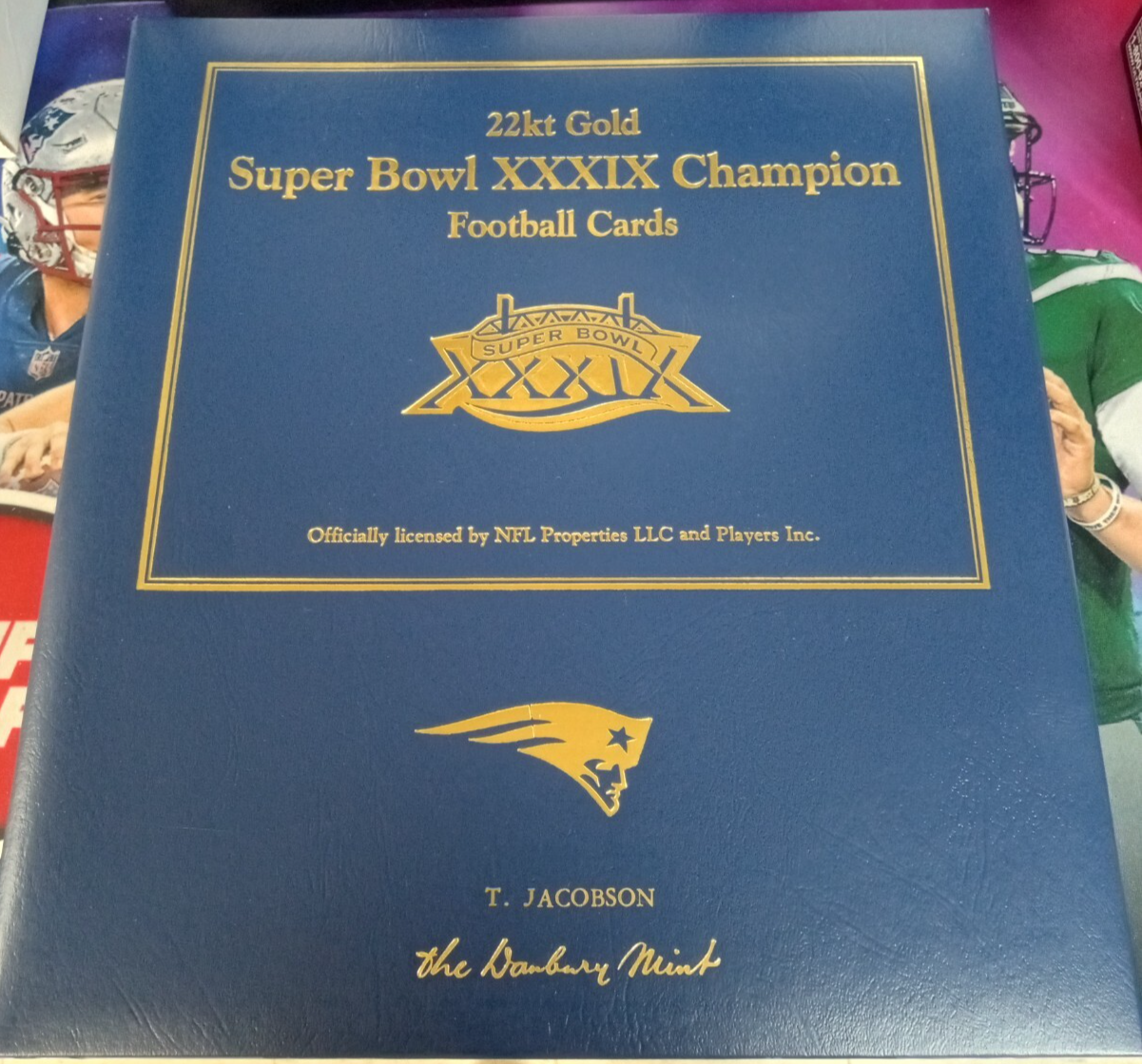 2004 Danbury Mint New England Patriots Super Bowl XXXIX 22kt Gold