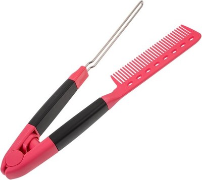Minkissy V-Shape Straightening Styling Comb - Hair Straightening Comb Brush Hair