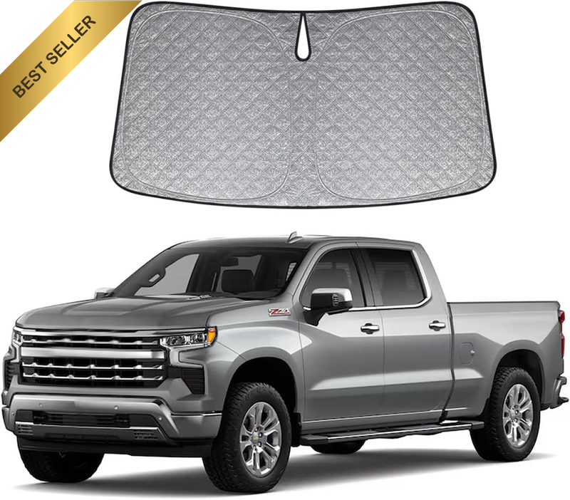 6 Layers Thick Windscreen Sunshade for Chevrolet Silverado 2019-2025 Certified F