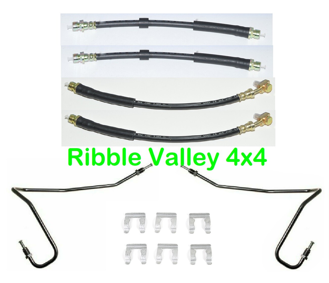 LAND ROVER DISCOVERY 3 20049 REAR BRAKE PIPES & FLEXI HOSES 6 PART SET