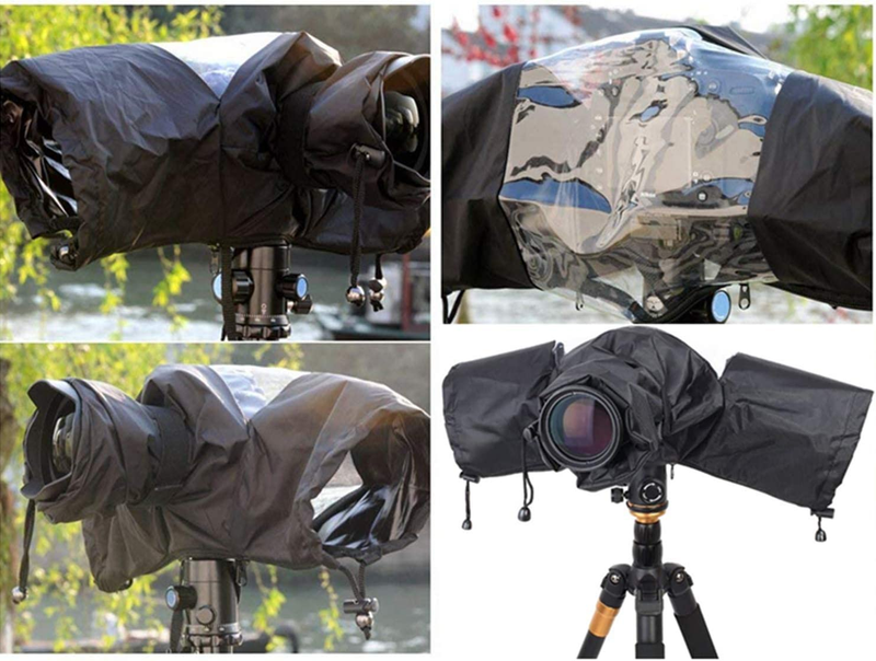 Waterproof Camera Rain Cover Professional Soft Black Camera Rain Covers for All