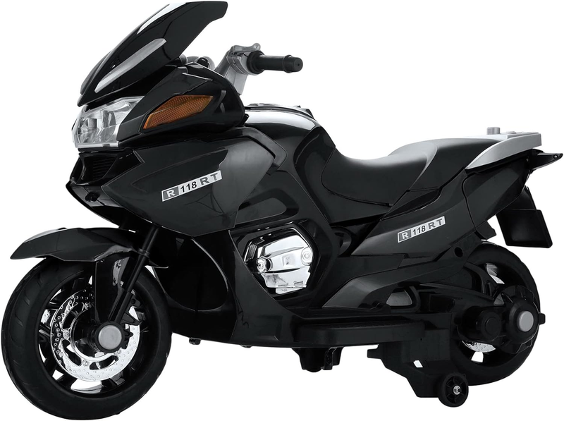 12V Kids Ride on Electric Motorcycle, Dirt Bike with Training Wheels for Toddler