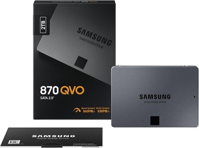 Samsung 870 QVO MZ-77Q2T0BW | Disque SSD Interne 2 To, SATA III, 2,5''