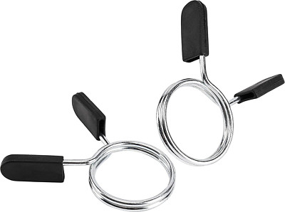 2 Pcs Barbell Weight Bars Clips Clamps 2 Inch for Olympic Bar Spring Lock Collar