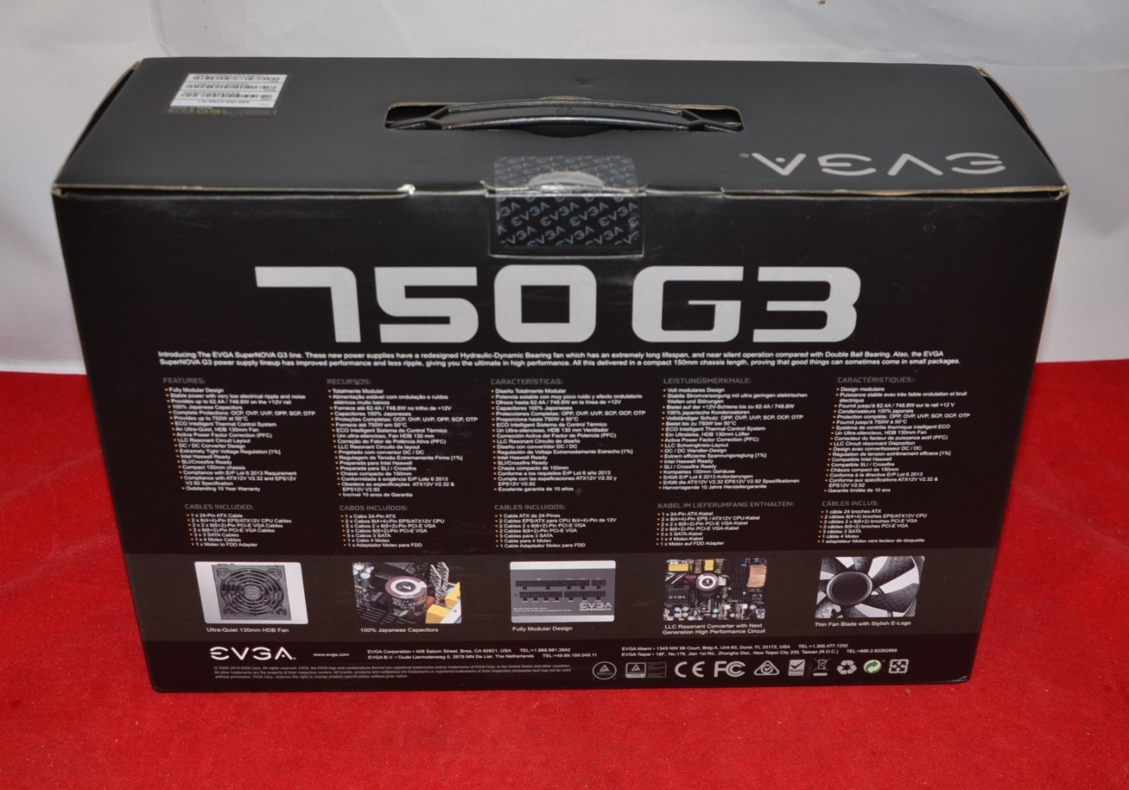 EVGA Supernova 750 G3 80 Plus Gold 750W Fully Modular Eco