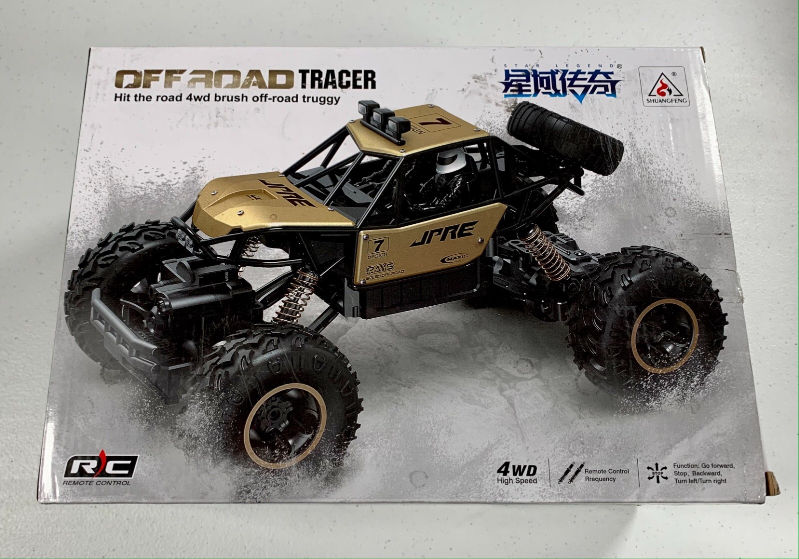 Off-Road Tracer Pojazd Truggy RC 4WD Star Legend Czerwono
