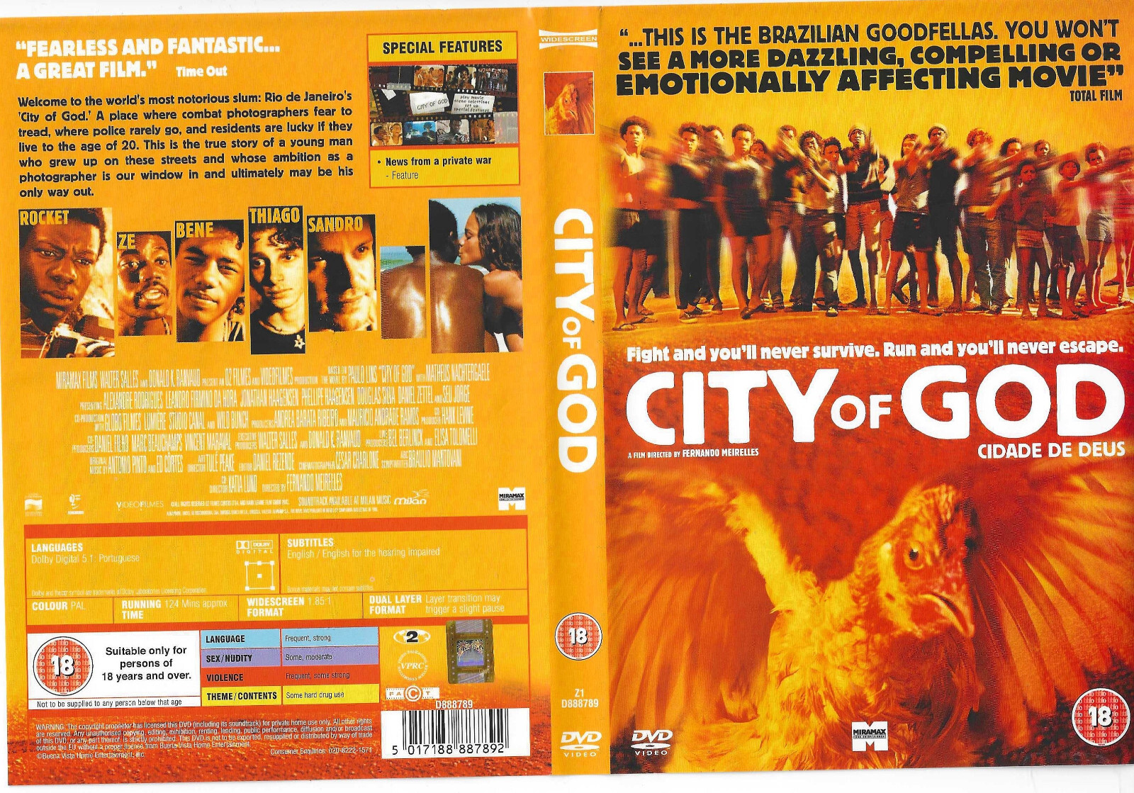 City of God (DVD, 2002) ENGLISH SUBTITLES S | eBay