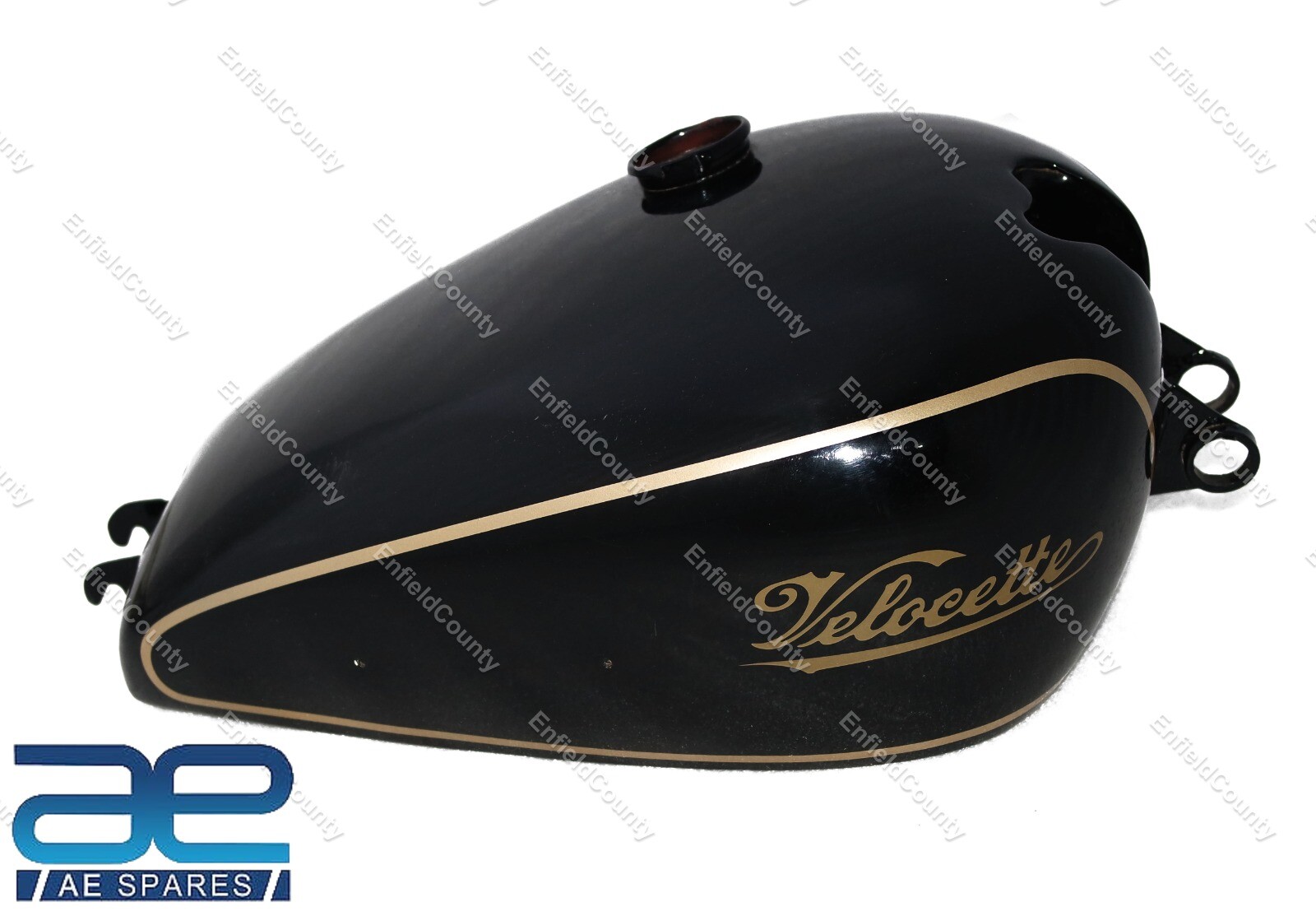 Vintage Velocette Mac 350cc Single 1949 Petrol Gas Fuel Tank Steel Black 