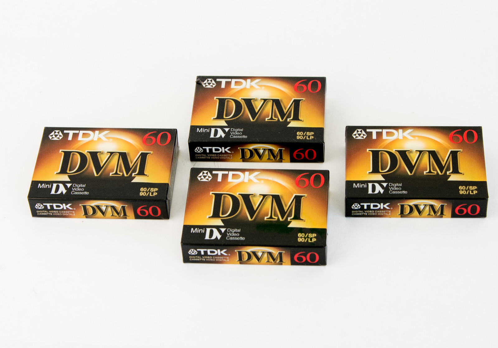 4 TDK DVM 60 Mini DV Digital Video Cassette Tapes