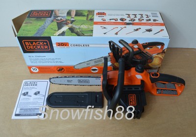*Bare Tool* New Black+Decker 20V MAX Cordless 10" Bar Chainsaw - No Battery $139