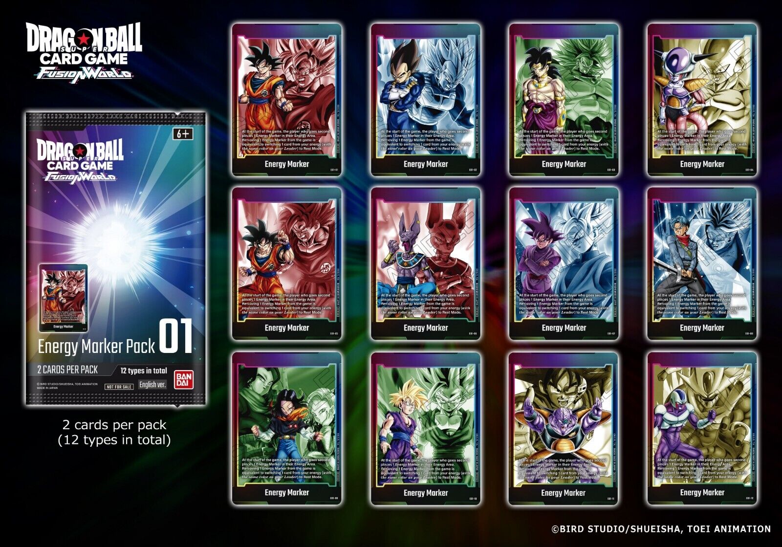 Dragon Ball Super Card Game - Fusion World Energy Marker Dragon Ball Super Card Game - Fusion World Energy Marker