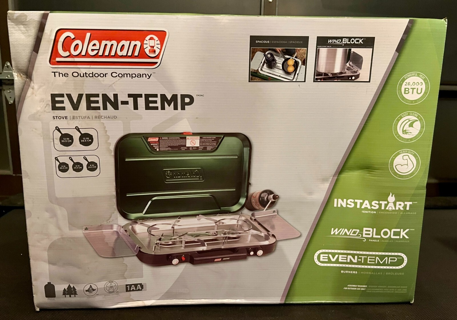 Coleman Even Temp ツーバーナーコンロ 28,000 BTU Coleman Even Temp ツーバーナーコンロ 28,000 BTU