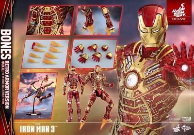 Hot Toys Iron Man Bones MK 41 Mark XLI Retro Armor Exclusive