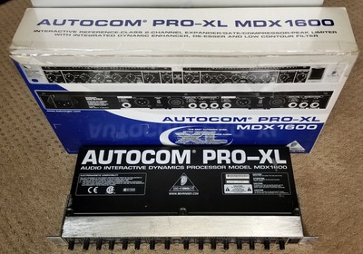 Behringer MDX1600 Autocom Pro-XL Audio Dynamics Processor in box - Buzzes - READ