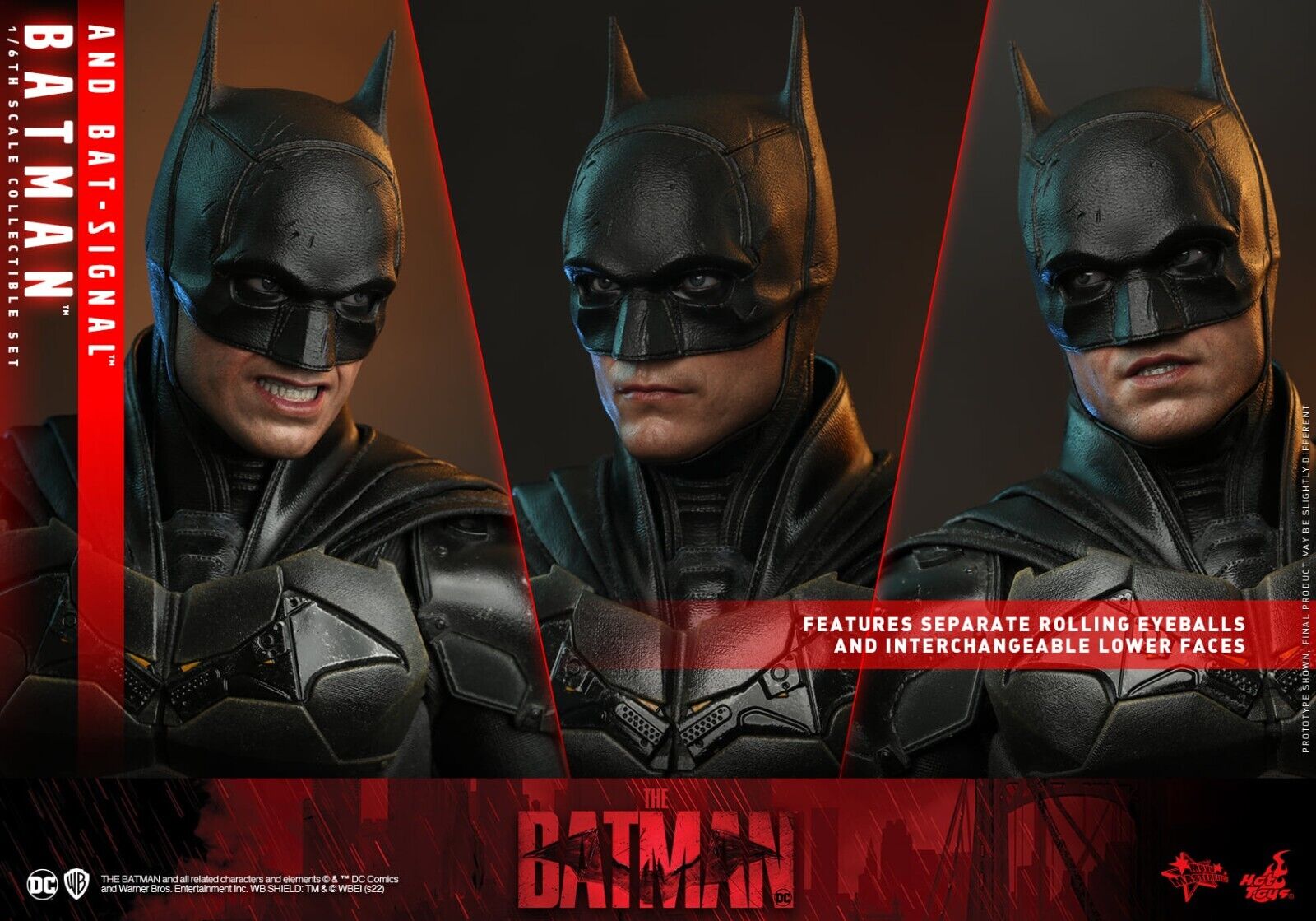 Hot Toys 1/6 MMS641 THE BATMAN 2022 BATMAN AND BAT-SIGNAL Hot Toys 1/6 MMS641 THE BATMAN 2022 BATMAN AND BAT-SIGNAL