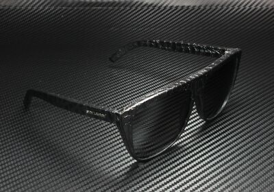 Pre-owned Saint Laurent Ysl 1 012 Rectangular Square Black Grey 59m Unisex Sunglasses In Gray