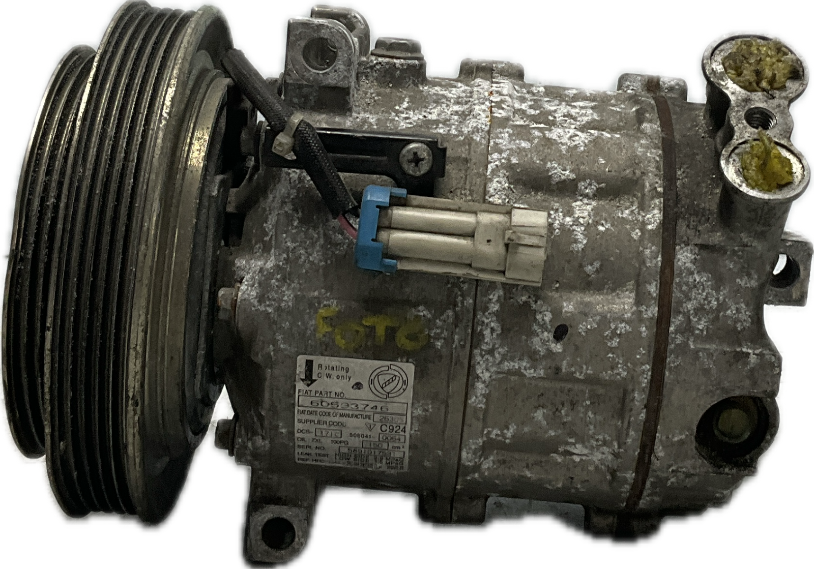 Compressore clima aria condizionata ALFA ROMEO 159 codice ricambio 60693746