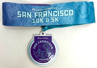 2022 Kaiser Permanente San Francisco KPSF Half Marathon 5k 10k Finisher Medal