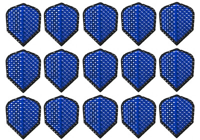 5 Sets Harrows Dimplex Standard Dart Flights - Ships Tracking - Metallic Blue