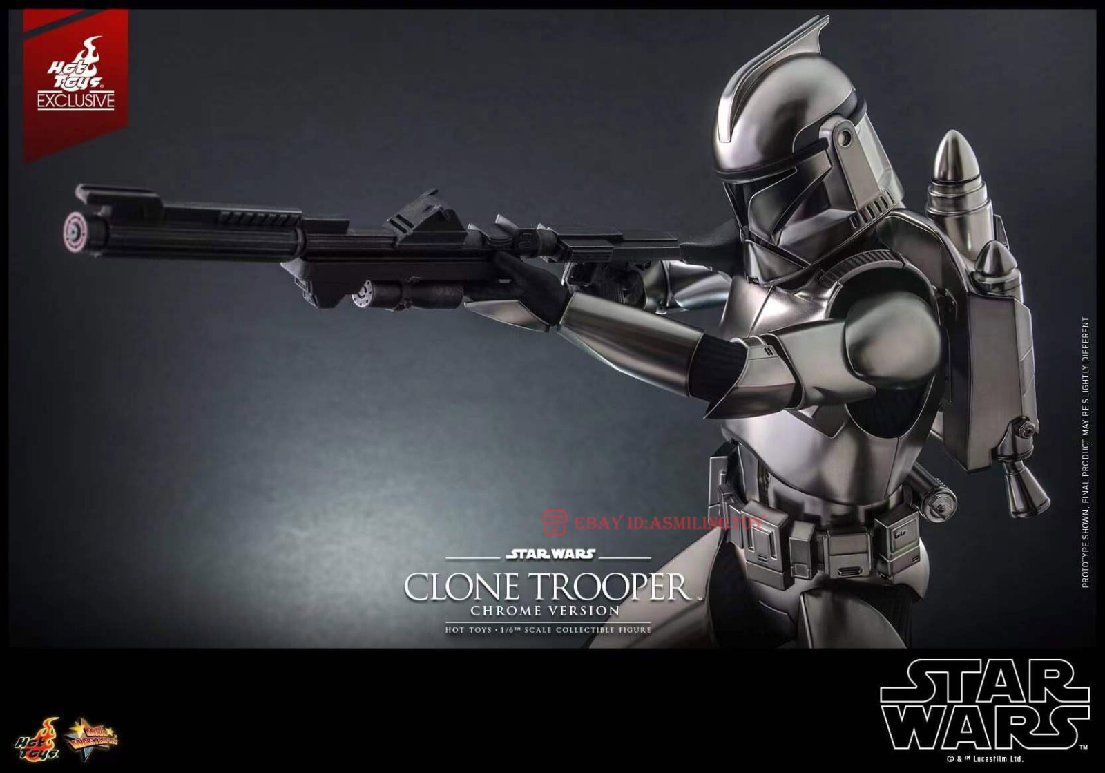 Hot Toys MMS643 Star Wars Clone Trooper Chrome Version 1/6 Hot Toys MMS643 Star Wars Clone Trooper Chrome Version 1/6