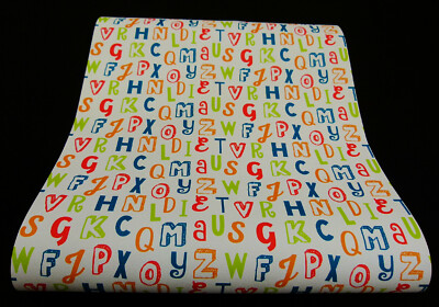 05214-20-519) moderne Papier Tapete  Kinderzimmer bunte Buchstaben