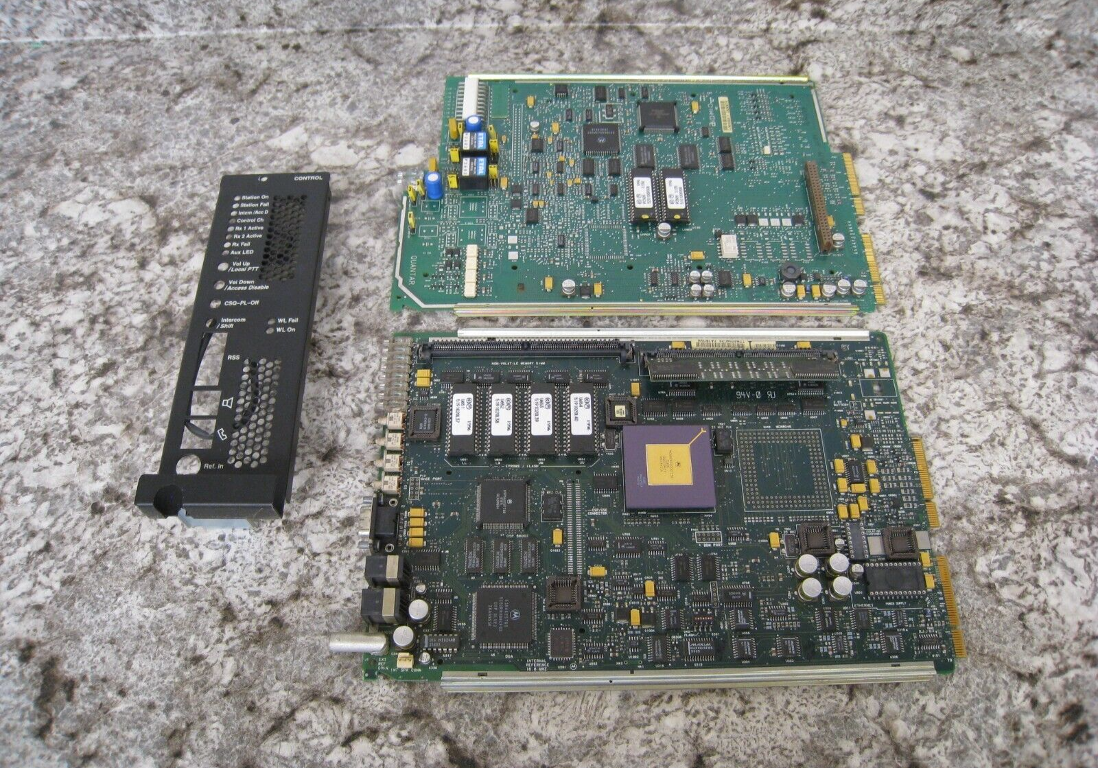 Motorola Quantar Base Station Repeater Control Control Board Faceplate Assy Used