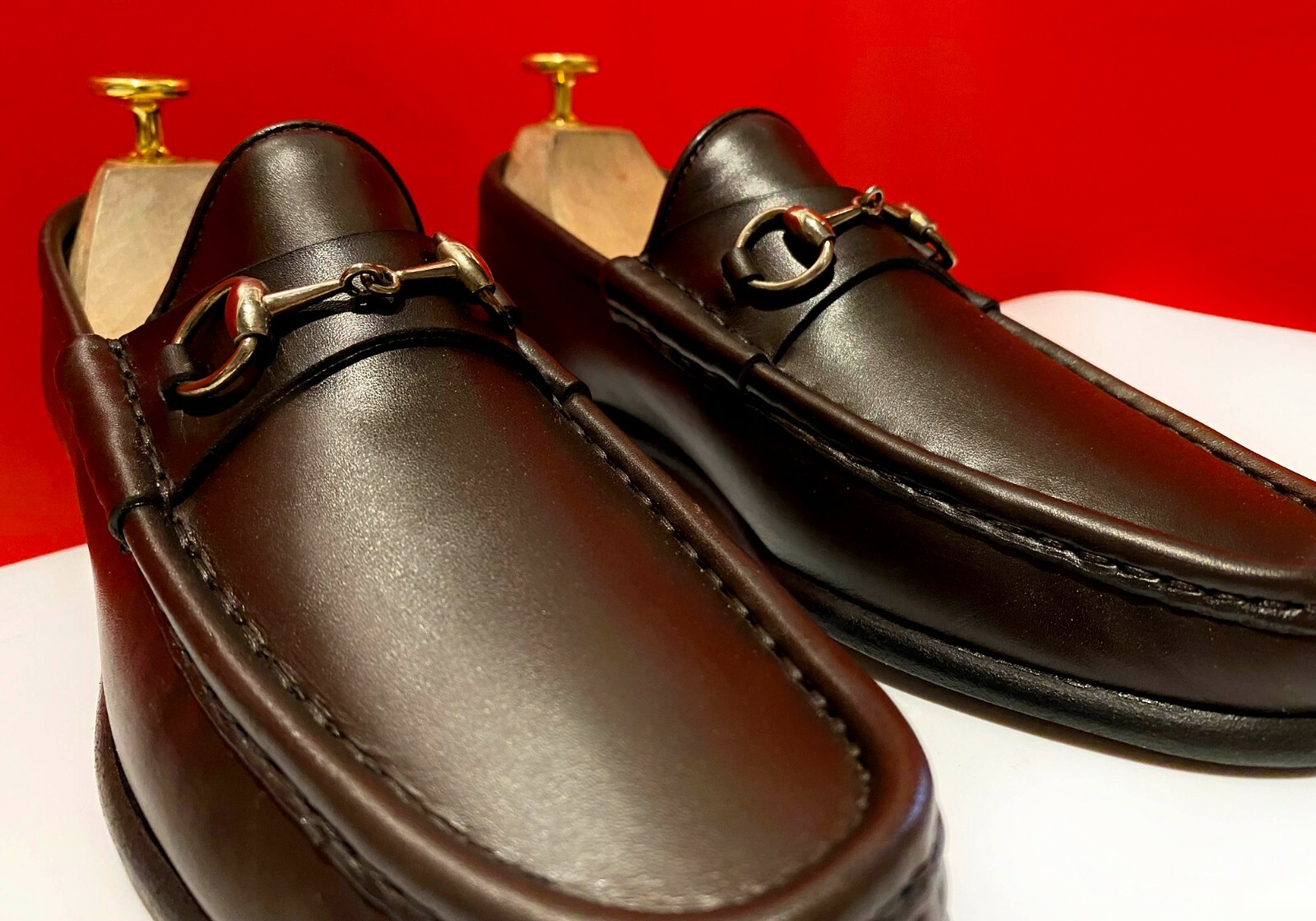 GUCCI brownピットモカシン　51/2 22.5-23 Men's Horsebit 1953 loafer in brown leather | GUCCI® US