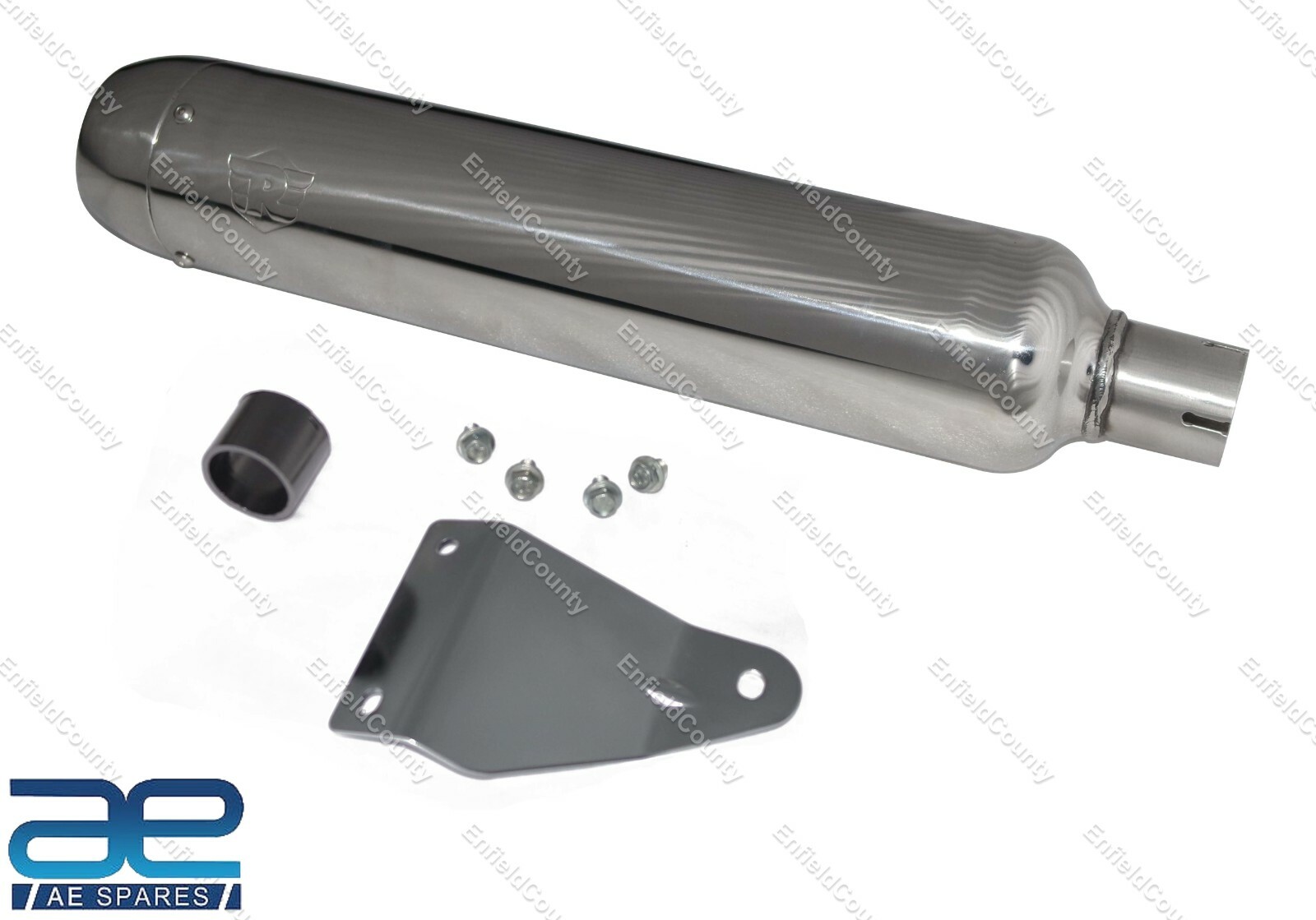 For Royal Enfield Classic 350 500 cc Exhaust Silencer Tapered End Cap Silver  