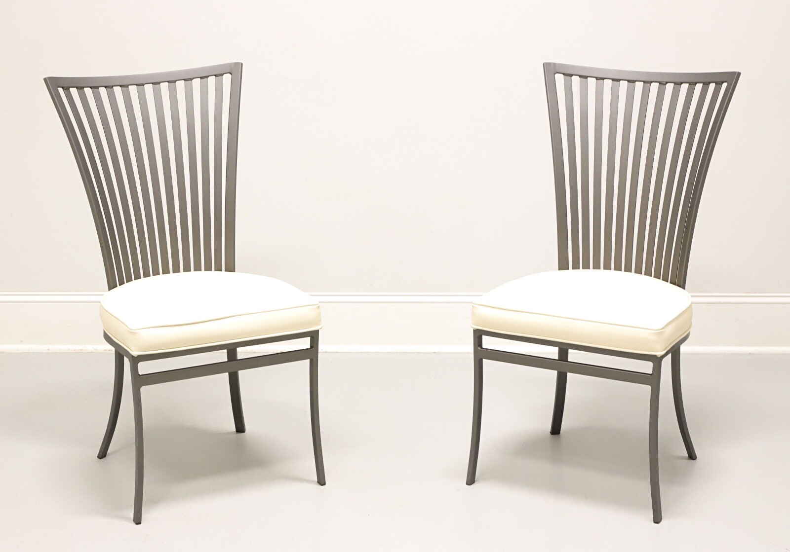 ARTHUR UMANOFF for Shaver-Howard MCM Modern Steel Dining Side Chairs - Pair B