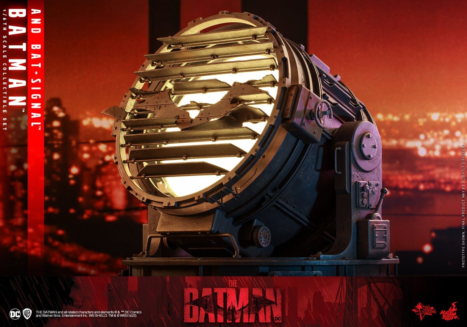 Hot Toys 1/6 MMS641 THE BATMAN 2022 BATMAN AND BAT-SIGNAL Hot Toys 1/6 MMS641 THE BATMAN 2022 BATMAN AND BAT-SIGNAL