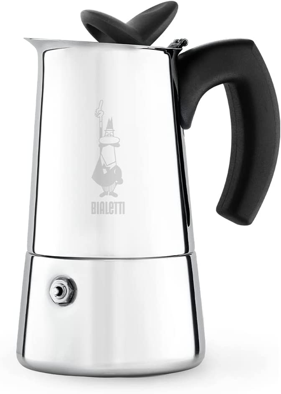 Bialetti Moka Musa Stove Top Coffee Maker, 4-Cup, Silver
