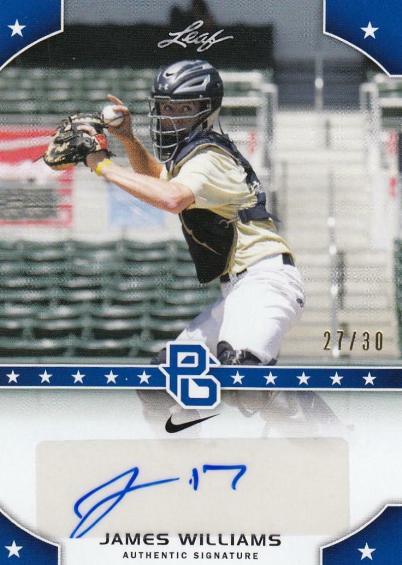 2015 Leaf Perfect Game National Showcase - James Williams #PG-JW1