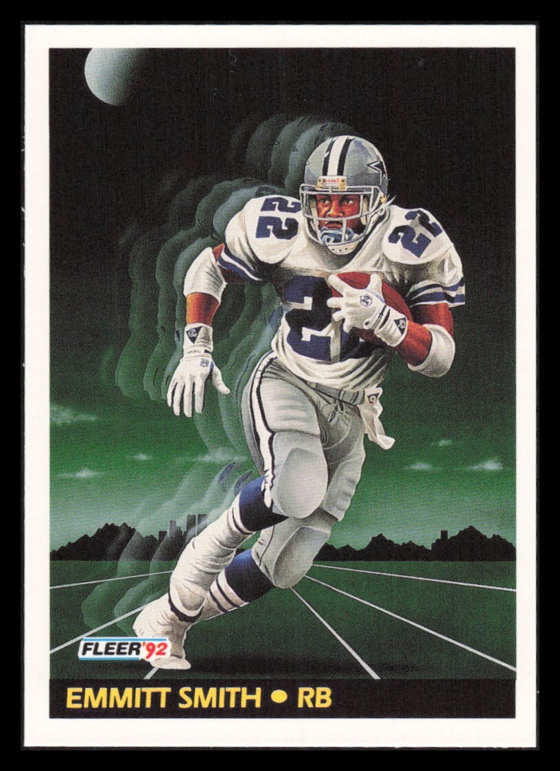 1992 Fleer Emmitt Smith Key Ingredient Football Card #475
